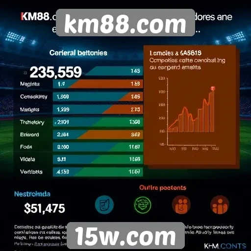 Estatísticas de uso do km88.com entre apostadores